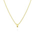 Initials Brick Alphabet Letter Necklace Gold Layered Steel Jewellery